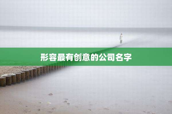 形容最有创意的公司名字