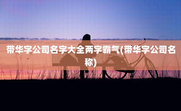带华字公司名字大全两字霸气(带华字公司名称)