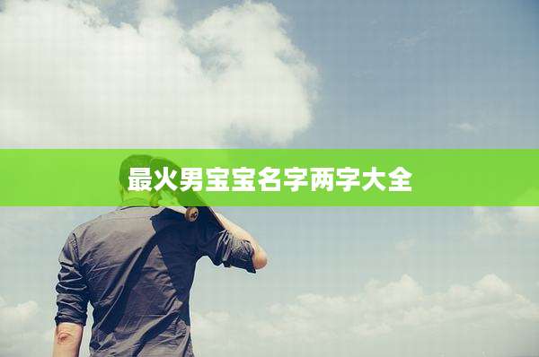最火男宝宝名字两字大全