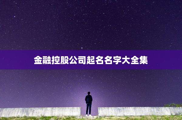金融控股公司起名名字大全集