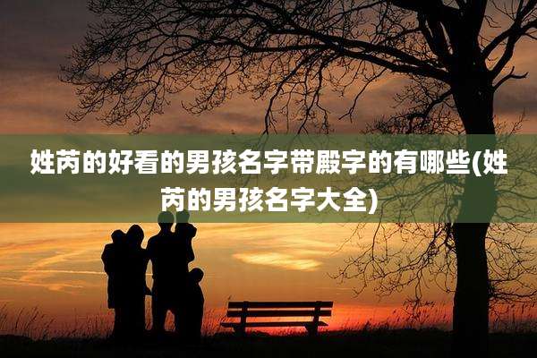姓芮的好看的男孩名字带殿字的有哪些(姓芮的男孩名字大全)