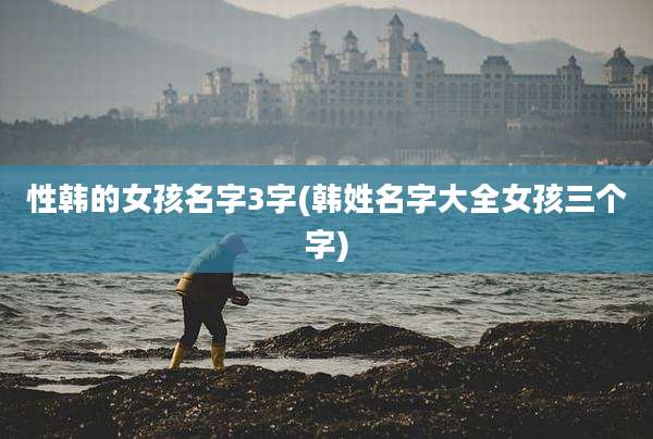 性韩的女孩名字3字(韩姓名字大全女孩三个字)