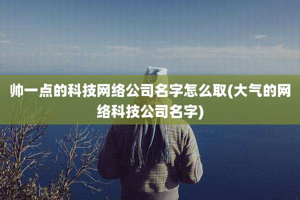 帅一点的科技网络公司名字怎么取(大气的网络科技公司名字)