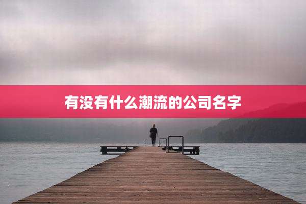 有没有什么潮流的公司名字