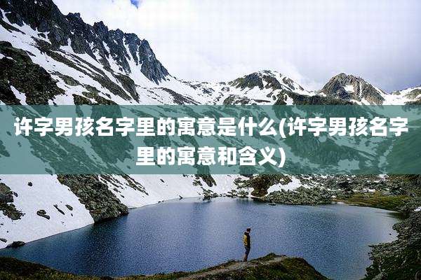 许字男孩名字里的寓意是什么(许字男孩名字里的寓意和含义)