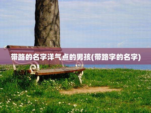带路的名字洋气点的男孩(带路字的名字)