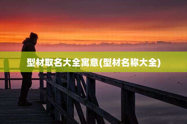 型材取名大全寓意(型材名称大全)