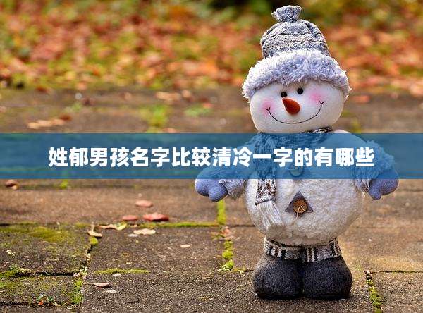 姓郁男孩名字比较清冷一字的有哪些