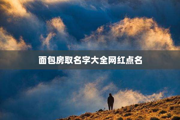 面包房取名字大全网红点名