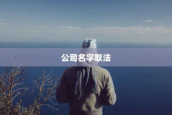 公司名字取法