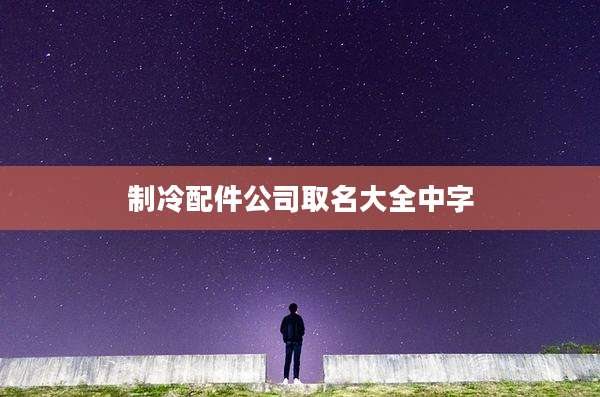 制冷配件公司取名大全中字