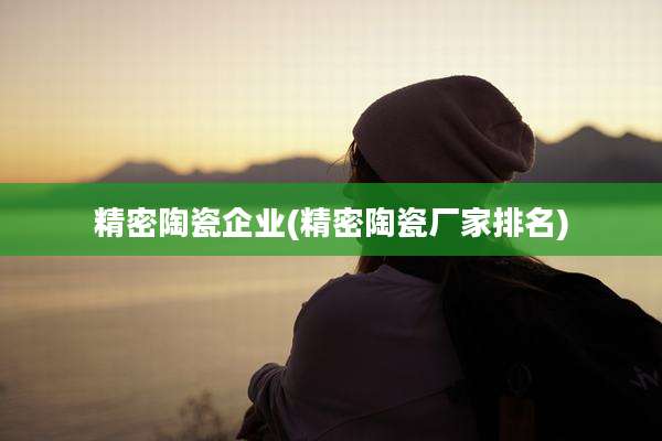 精密陶瓷企业(精密陶瓷厂家排名)