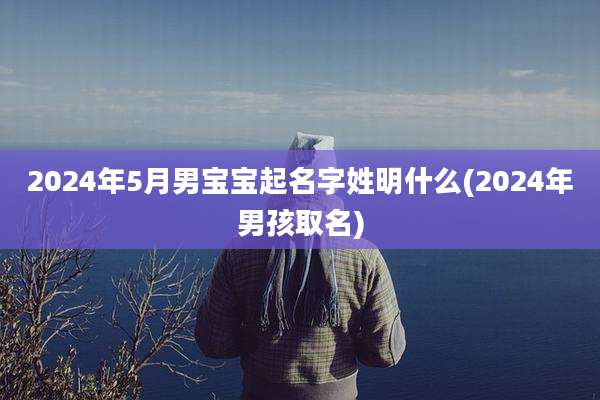 2024年5月男宝宝起名字姓明什么(2024年男孩取名)