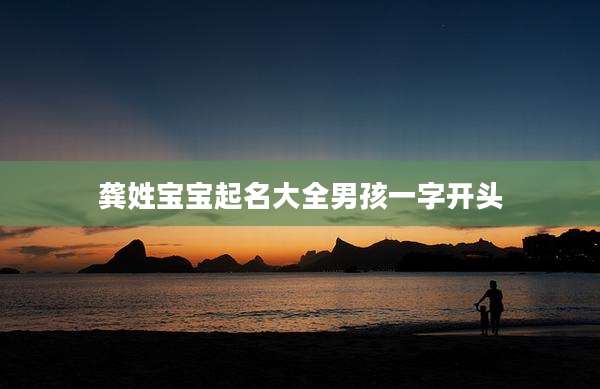 龚姓宝宝起名大全男孩一字开头