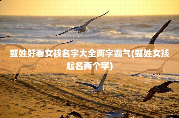 甄姓好看女孩名字大全两字霸气(甄姓女孩起名两个字)