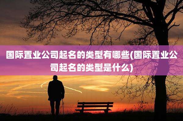 国际置业公司起名的类型有哪些(国际置业公司起名的类型是什么)