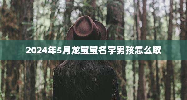 2024年5月龙宝宝名字男孩怎么取