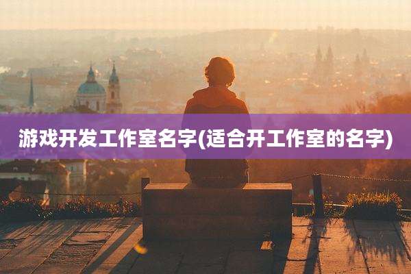游戏开发工作室名字(适合开工作室的名字)