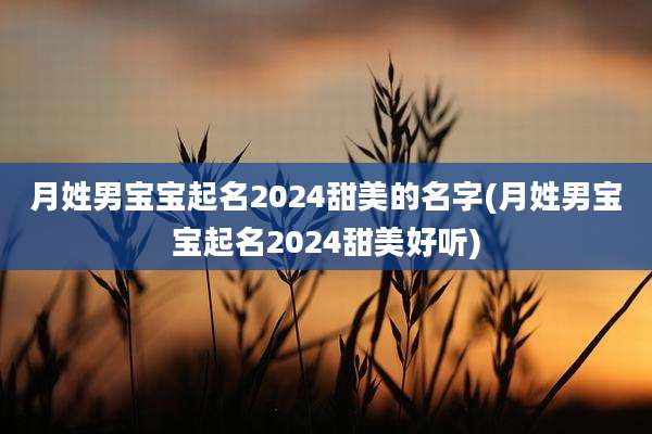 月姓男宝宝起名2024甜美的名字(月姓男宝宝起名2024甜美好听)