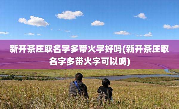 新开茶庄取名字多带火字好吗(新开茶庄取名字多带火字可以吗)