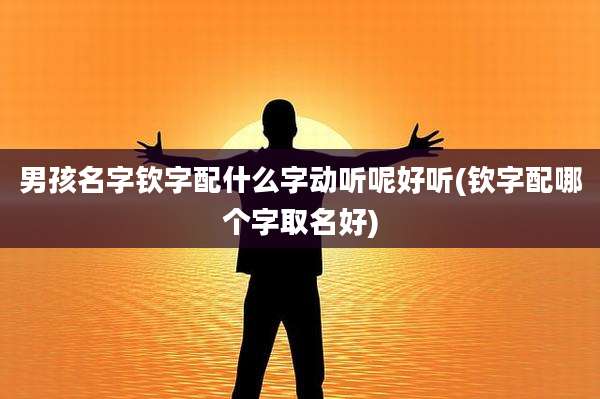 男孩名字钦字配什么字动听呢好听(钦字配哪个字取名好)