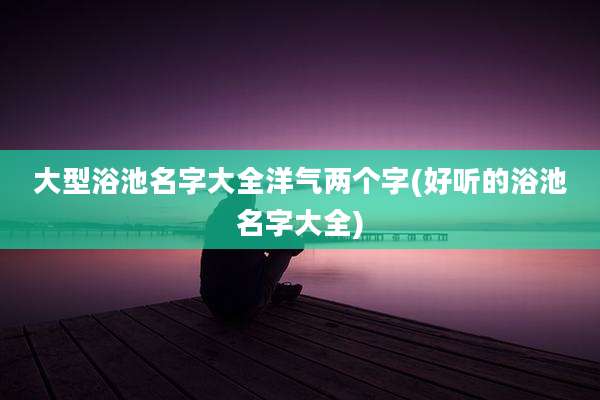 大型浴池名字大全洋气两个字(好听的浴池名字大全)