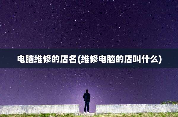 电脑维修的店名(维修电脑的店叫什么)