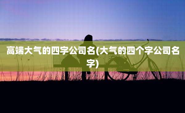 高端大气的四字公司名(大气的四个字公司名字)