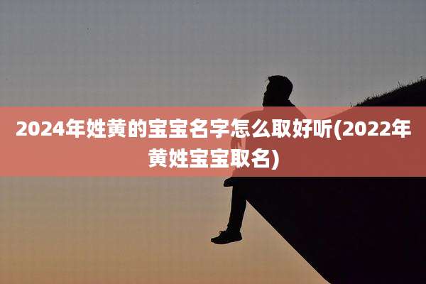 2024年姓黄的宝宝名字怎么取好听(2022年黄姓宝宝取名)