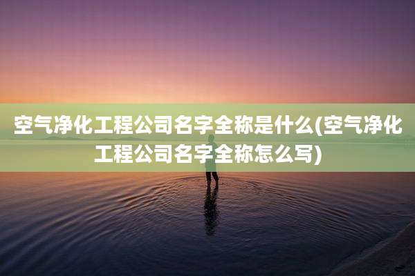 空气净化工程公司名字全称是什么(空气净化工程公司名字全称怎么写)