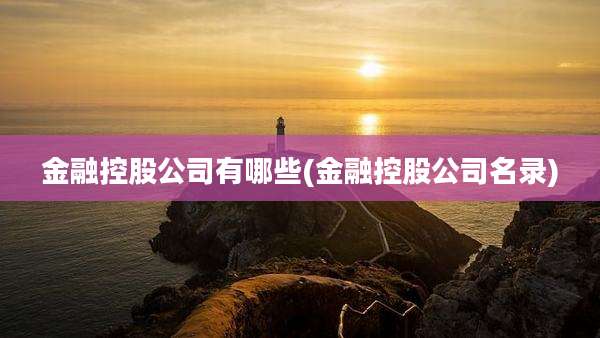 金融控股公司有哪些(金融控股公司名录)