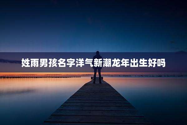姓雨男孩名字洋气新潮龙年出生好吗
