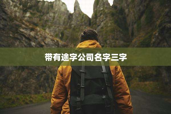 带有途字公司名字三字