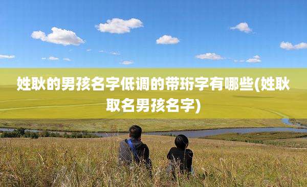 姓耿的男孩名字低调的带珩字有哪些(姓耿取名男孩名字)