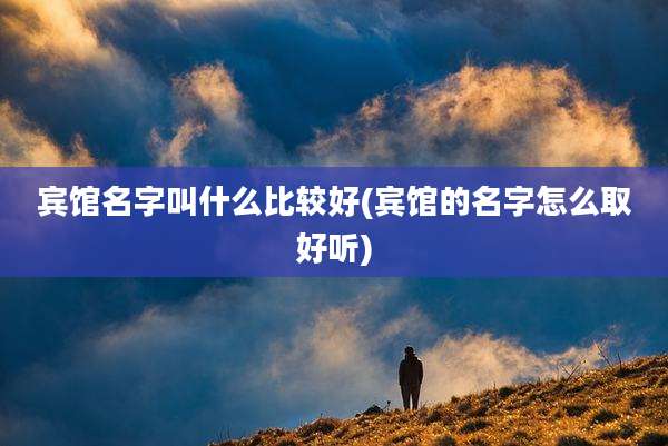 宾馆名字叫什么比较好(宾馆的名字怎么取好听)