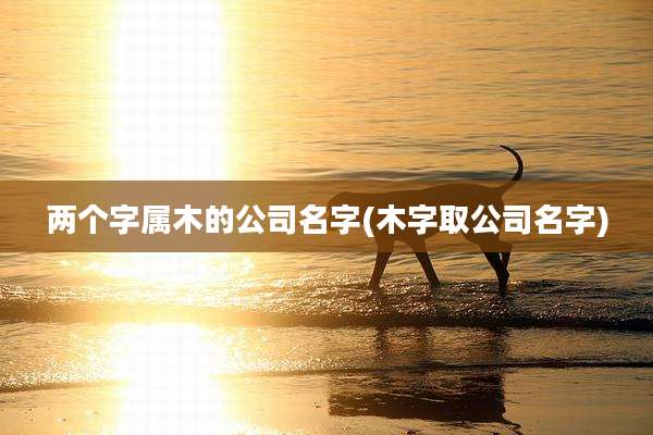 两个字属木的公司名字(木字取公司名字)