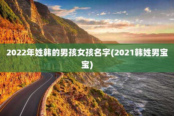 2022年姓韩的男孩女孩名字(2021韩姓男宝宝)