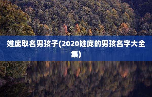 姓庞取名男孩子(2020姓庞的男孩名字大全集)