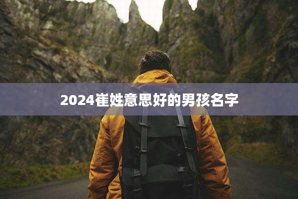 2024崔姓意思好的男孩名字
