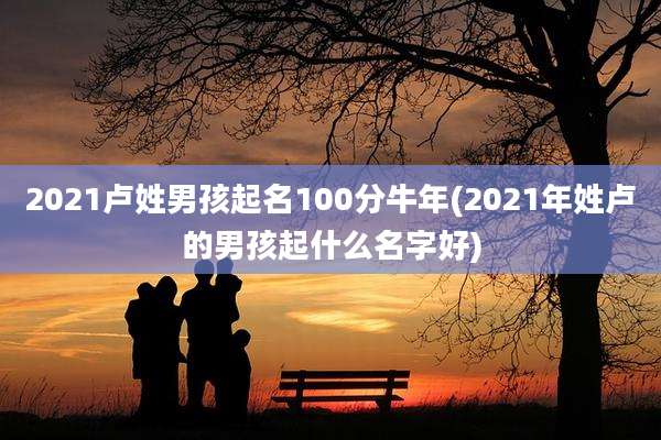 2021卢姓男孩起名100分牛年(2021年姓卢的男孩起什么名字好)