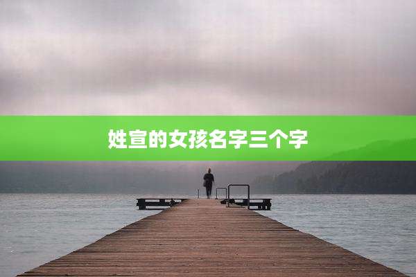 姓宣的女孩名字三个字