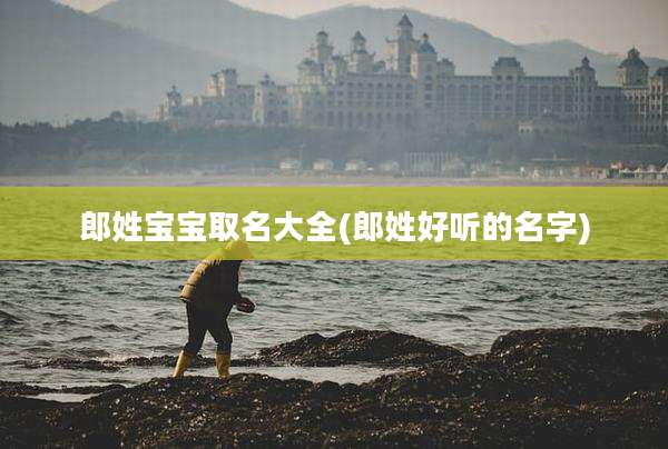 郎姓宝宝取名大全(郎姓好听的名字)