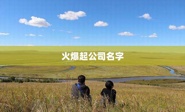 火爆起公司名字