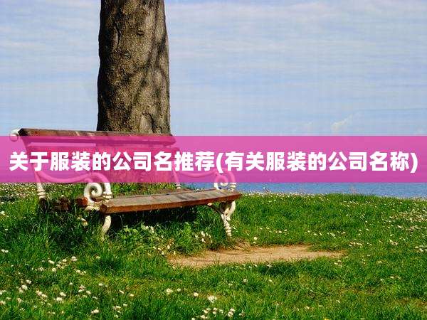 关于服装的公司名推荐(有关服装的公司名称)