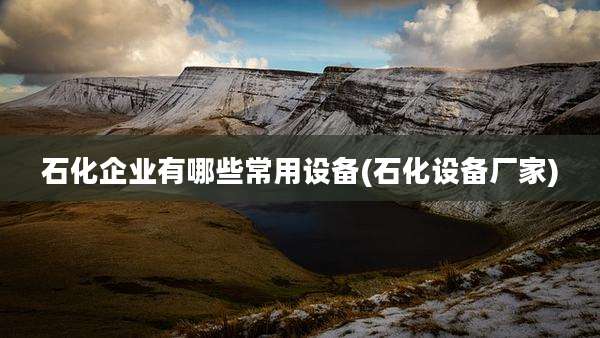 石化企业有哪些常用设备(石化设备厂家)