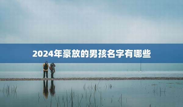 2024年豪放的男孩名字有哪些