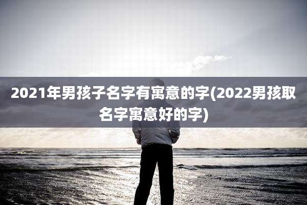 2021年男孩子名字有寓意的字(2022男孩取名字寓意好的字)