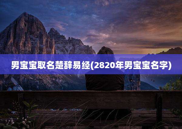 男宝宝取名楚辞易经(2820年男宝宝名字)