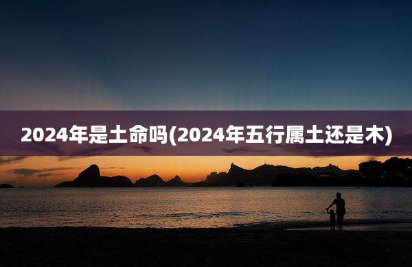 2024年是土命吗(2024年五行属土还是木)