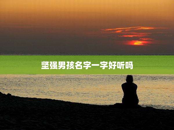 坚强男孩名字一字好听吗